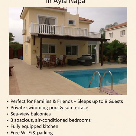 Carolyn Villa Is A Luxury 4-Bedroom Villa With Private Pool In Ajía Nápa Kültér fotó
